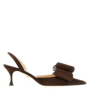 New Mach & Mach Le Cadeau Bow Slingback Pumps